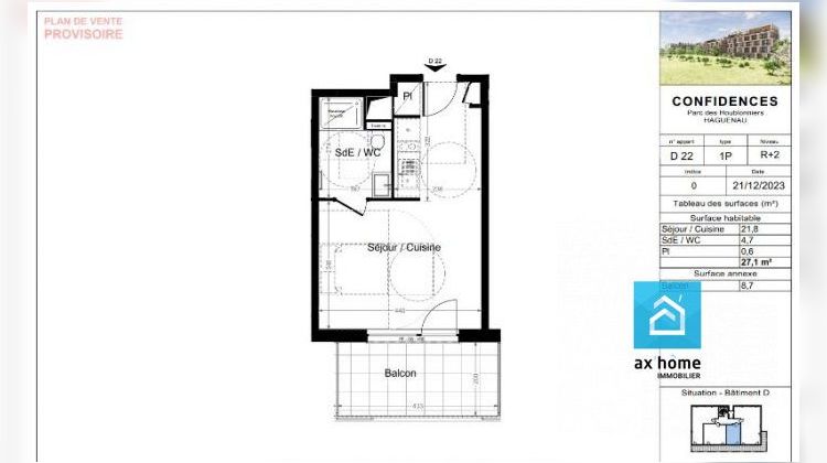 Ma-Cabane - Vente Appartement Haguenau, 27 m²