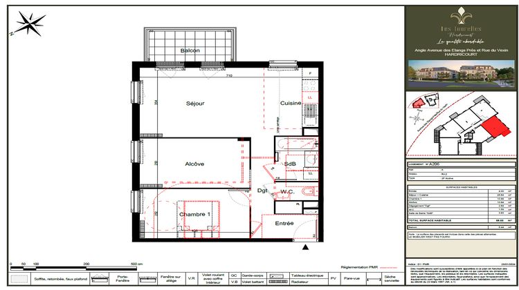 Ma-Cabane - Vente Appartement Hardricourt, 59 m²