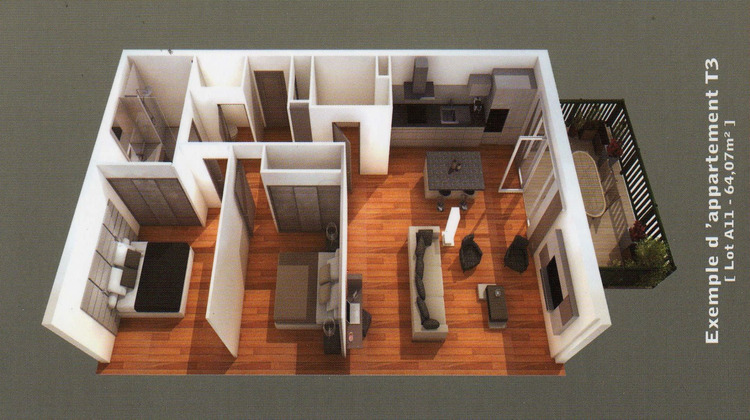 Ma-Cabane - Vente Appartement HASPARREN, 63 m²