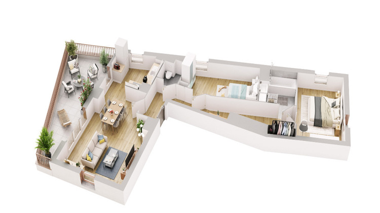 Ma-Cabane - Vente Appartement HAUBOURDIN, 75 m²