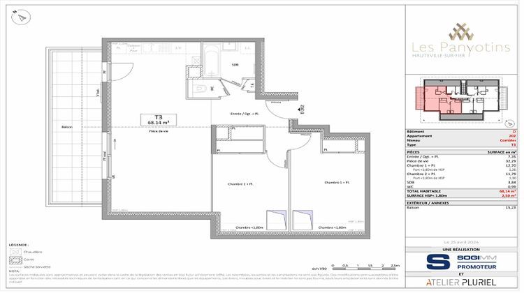 Ma-Cabane - Vente Appartement HAUTEVILLE-SUR-FIER, 68 m²