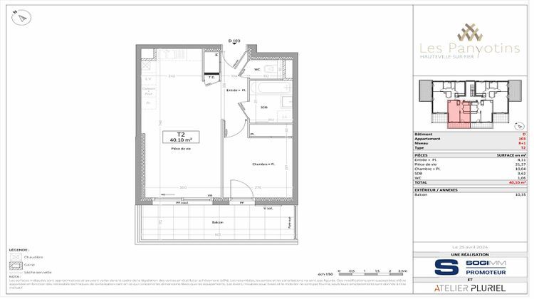 Ma-Cabane - Vente Appartement HAUTEVILLE-SUR-FIER, 40 m²