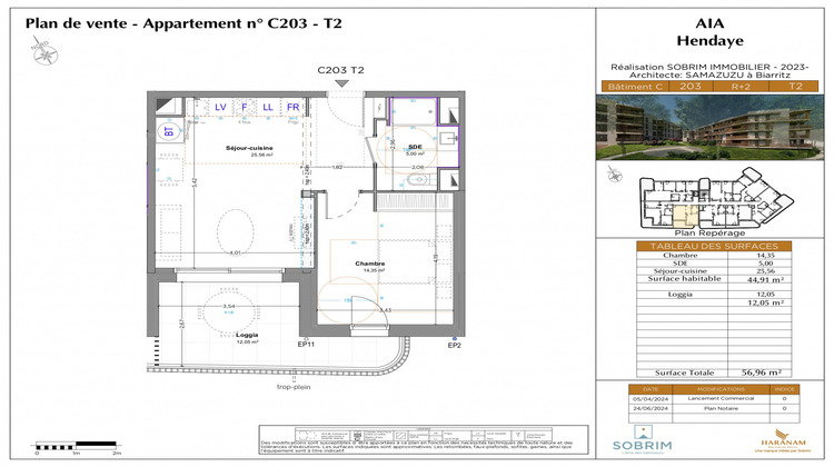 Ma-Cabane - Vente Appartement Hendaye, 44 m²