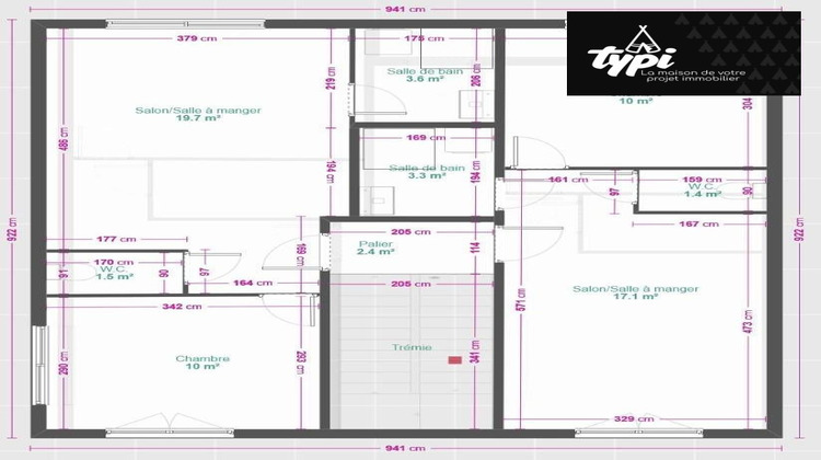 Ma-Cabane - Vente Appartement Hennebont, 35 m²