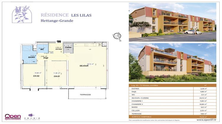 Ma-Cabane - Vente Appartement Hettange-Grande, 75 m²