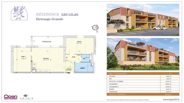 Ma-Cabane - Vente Appartement Hettange-Grande, 68 m²