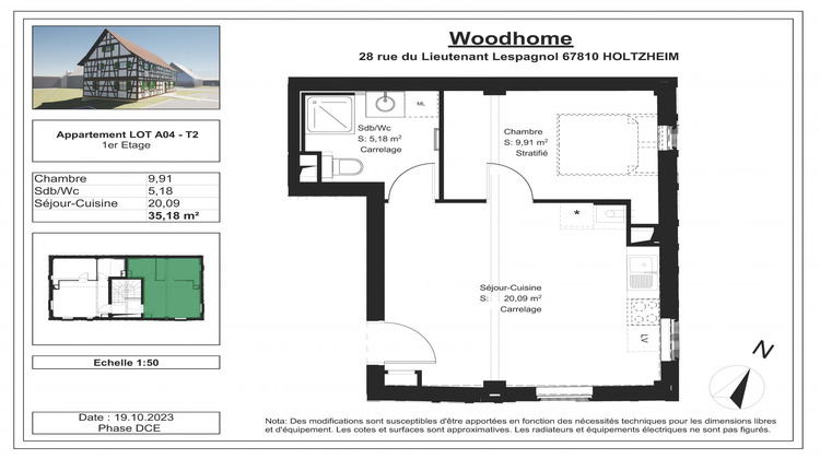 Ma-Cabane - Vente Appartement Holtzheim, 36 m²