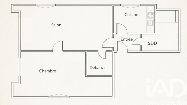 Ma-Cabane - Vente Appartement Honfleur, 46 m²