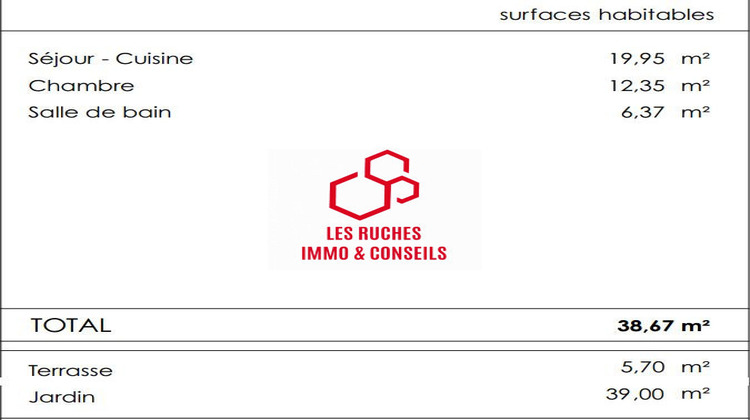 Ma-Cabane - Vente Appartement Houdan, 39 m²
