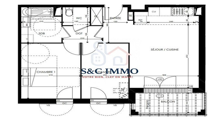 Ma-Cabane - Vente Appartement Houdan, 59 m²