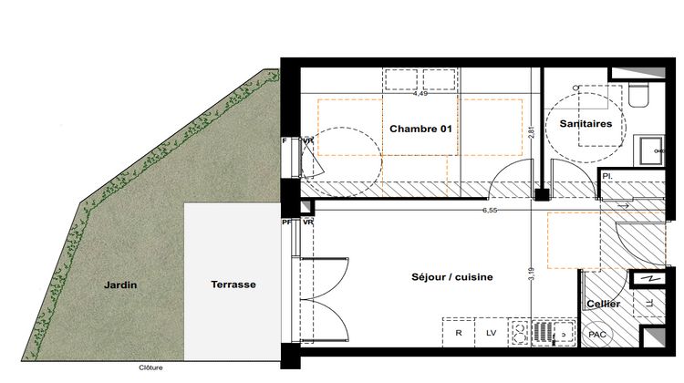 Ma-Cabane - Vente Appartement Idron, 40 m²