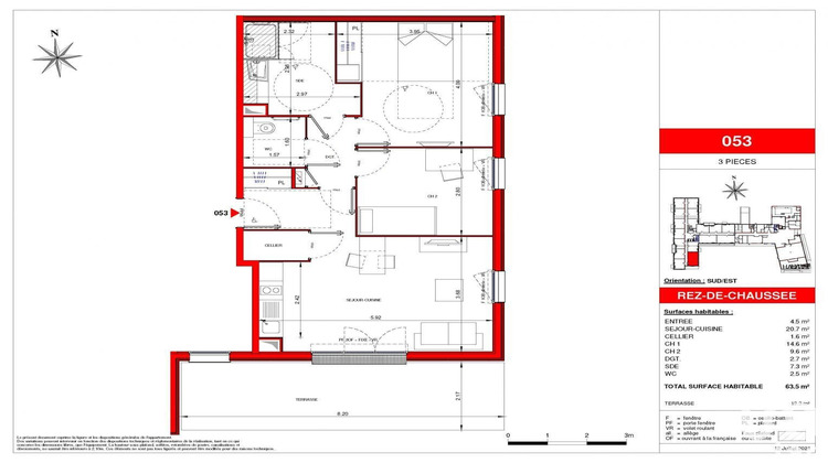 Ma-Cabane - Vente Appartement Ifs, 63 m²