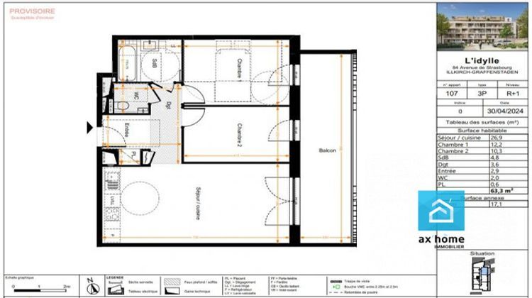 Ma-Cabane - Vente Appartement Illkirch-Graffenstaden, 63 m²