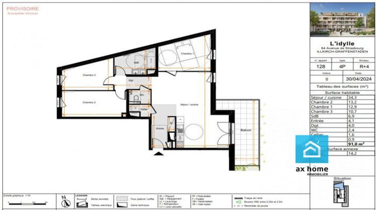 Ma-Cabane - Vente Appartement Illkirch-Graffenstaden, 91 m²