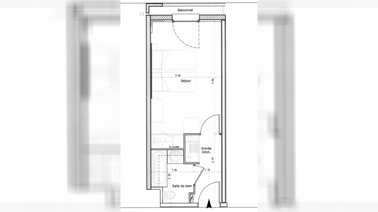 Ma-Cabane - Vente Appartement Illkirch-Graffenstaden, 23 m²