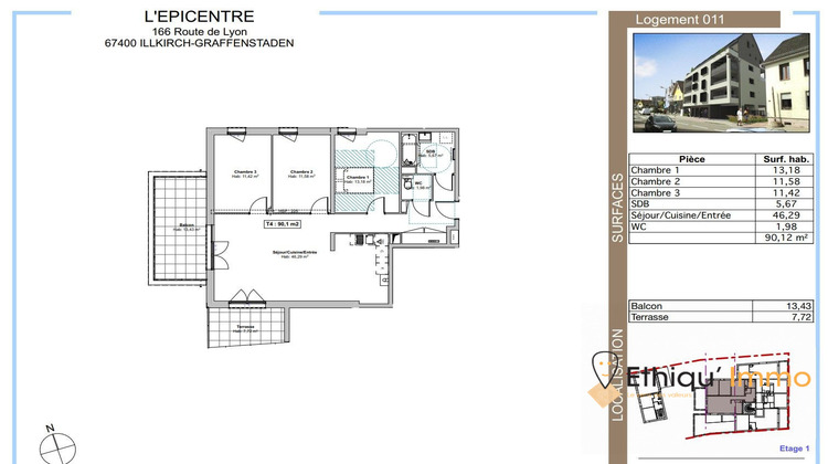 Ma-Cabane - Vente Appartement Illkirch-Graffenstaden, 90 m²