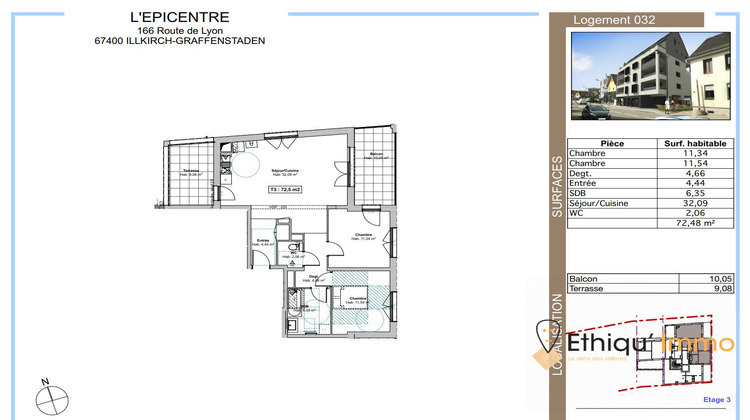 Ma-Cabane - Vente Appartement Illkirch-Graffenstaden, 72 m²