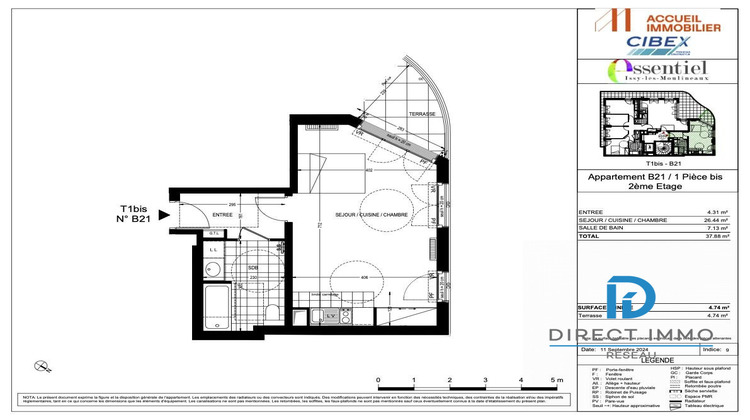 Ma-Cabane - Vente Appartement Issy-les-Moulineaux, 37 m²