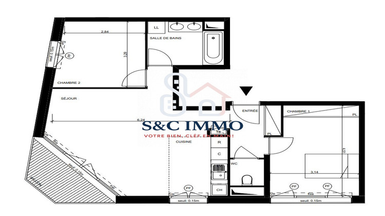 Ma-Cabane - Vente Appartement Issy-les-Moulineaux, 63 m²