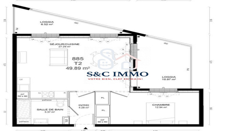 Ma-Cabane - Vente Appartement Ivry-sur-Seine (), 49 m²
