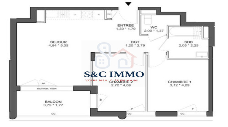 Ma-Cabane - Vente Appartement Ivry-sur-Seine (), 56 m²