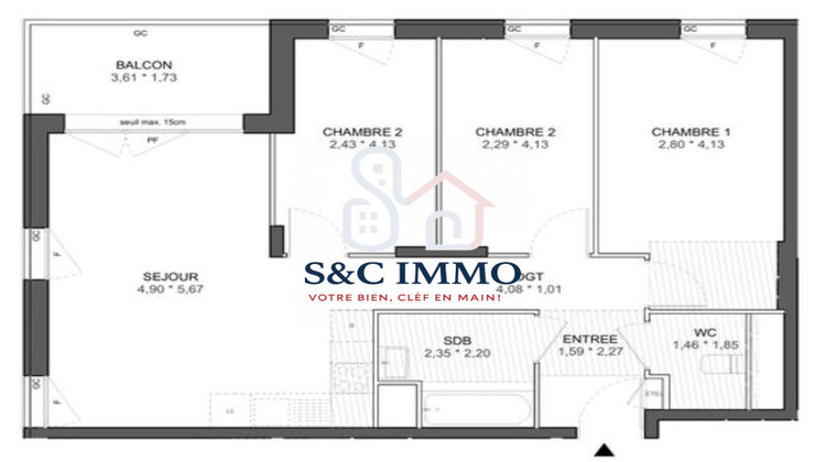 Ma-Cabane - Vente Appartement Ivry-sur-Seine, 71 m²