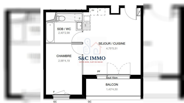 Ma-Cabane - Vente Appartement Ivry-sur-Seine, 44 m²