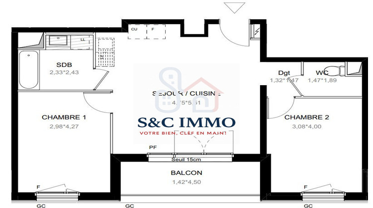 Ma-Cabane - Vente Appartement Ivry-sur-Seine, 60 m²