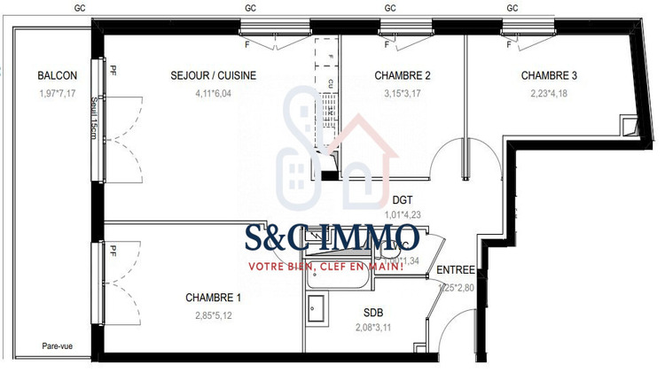 Ma-Cabane - Vente Appartement Ivry-sur-Seine, 74 m²