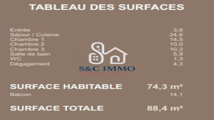 Ma-Cabane - Vente Appartement Ivry-sur-Seine, 74 m²