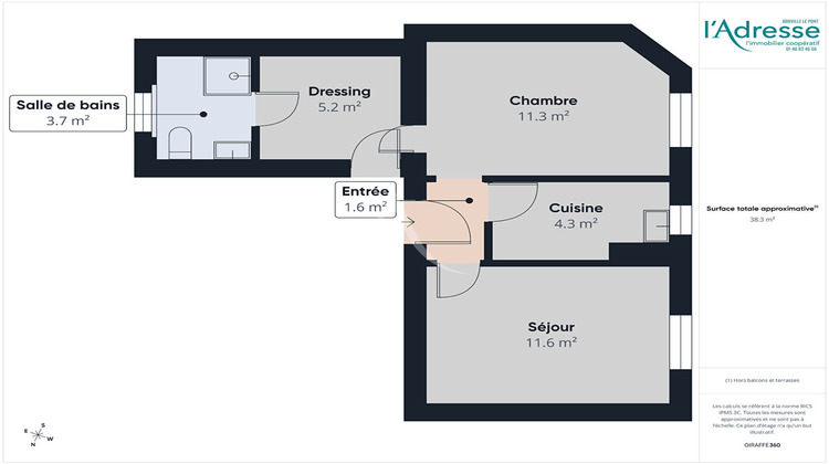 Ma-Cabane - Vente Appartement IVRY-SUR-SEINE, 38 m²