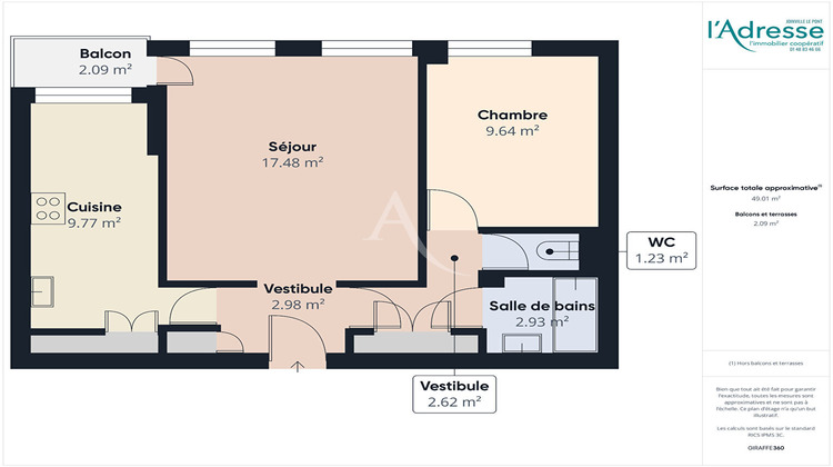 Ma-Cabane - Vente Appartement JOINVILLE-LE-PONT, 48 m²