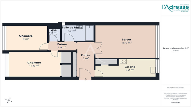 Ma-Cabane - Vente Appartement JOINVILLE-LE-PONT, 62 m²
