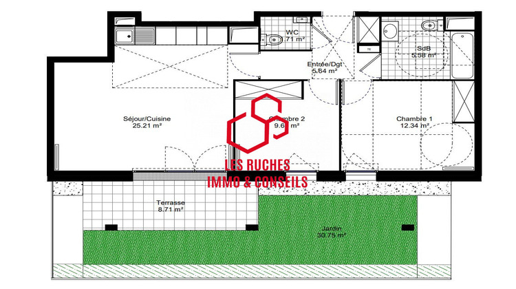Ma-Cabane - Vente Appartement Jouy-le-Moutier, 60 m²