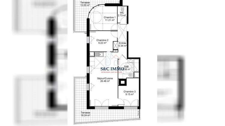 Ma-Cabane - Vente Appartement Jouy-le-Moutier, 71 m²