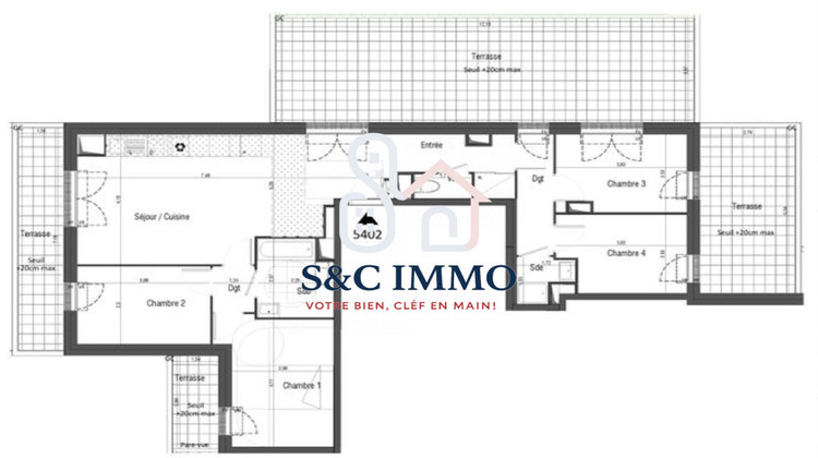 Ma-Cabane - Vente Appartement Jouy-le-Moutier, 90 m²