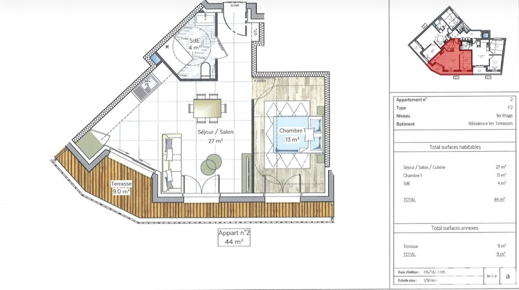 Ma-Cabane - Vente Appartement JULLOUVILLE, 44 m²