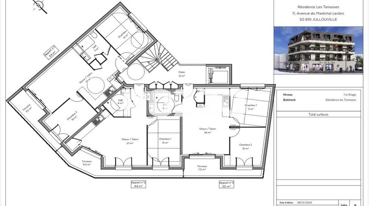Ma-Cabane - Vente Appartement JULLOUVILLE, 44 m²