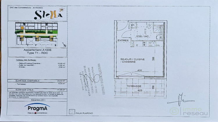 Ma-Cabane - Vente Appartement JUVIGNAC, 24 m²