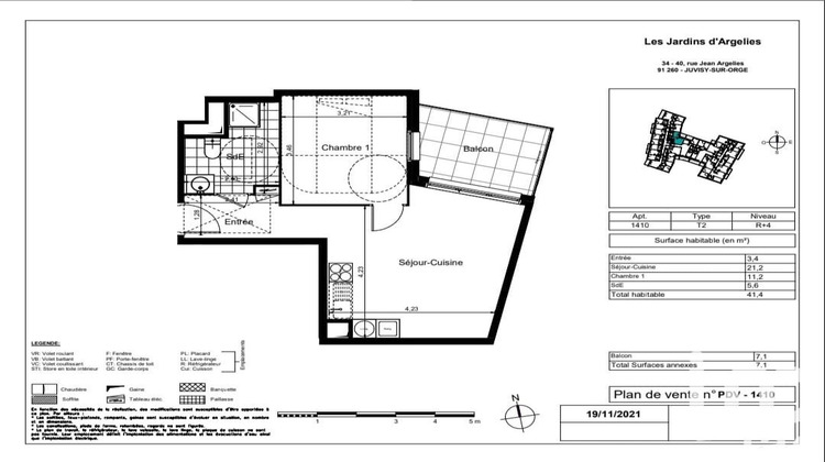 Ma-Cabane - Vente Appartement Juvisy-sur-Orge, 42 m²