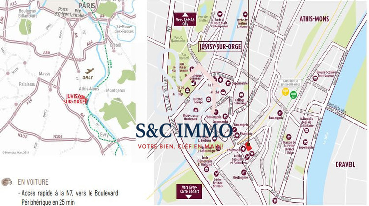 Ma-Cabane - Vente Appartement Juvisy-sur-Orge, 40 m²