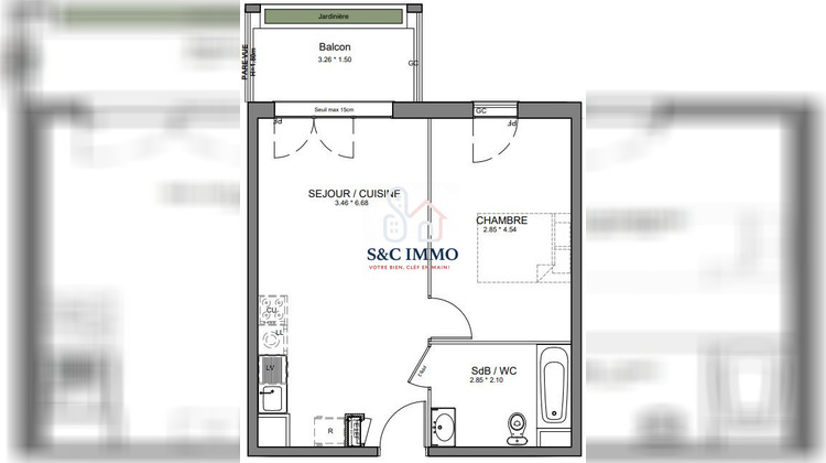 Ma-Cabane - Vente Appartement Juvisy-sur-Orge, 41 m²