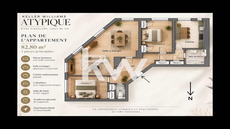 Ma-Cabane - Vente Appartement L'Étrat, 82 m²