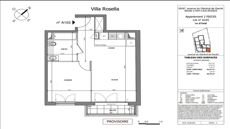 Ma-Cabane - Vente Appartement L'HAY-LES-ROSES, 42 m²