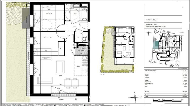 Ma-Cabane - Vente Appartement LA BAULE-ESCOUBLAC, 64 m²