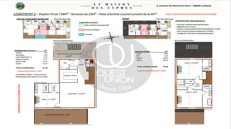 Ma-Cabane - Vente Appartement LA BAULE-ESCOUBLAC, 138 m²