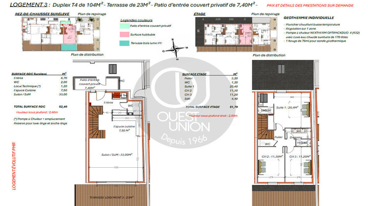 Ma-Cabane - Vente Appartement LA BAULE-ESCOUBLAC, 104 m²