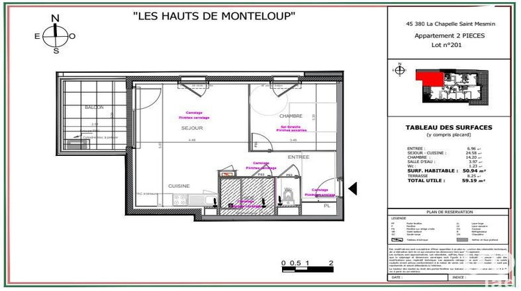 Ma-Cabane - Vente Appartement La Chapelle-Saint-Mesmin, 51 m²
