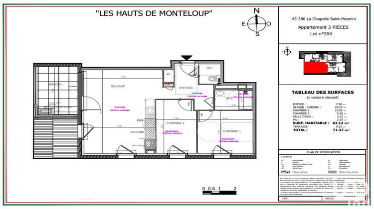 Ma-Cabane - Vente Appartement La Chapelle-Saint-Mesmin, 62 m²