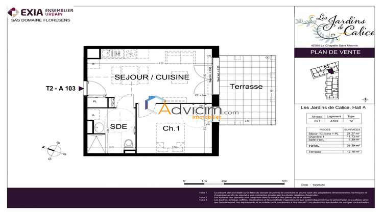 Ma-Cabane - Vente Appartement La Chapelle-Saint-Mesmin, 40 m²